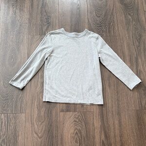Classic Gray Kids Long Sleeve Shirt